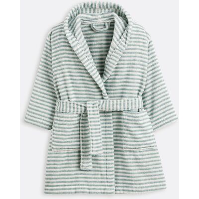 Asciugamano con cappuccio per bambini in jacquard morbido - Verde Asciugamano con cappuccio per bambini in jacquard morbido - Verde