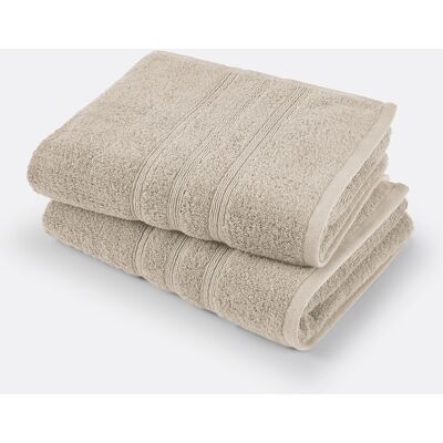 LA REDOUTE INTERIEURS Asciugamano Beige Cotone Organico - Asciugamano LA REDOUTE INTERIEURS Asciugamano Beige Cotone Organico - Asciugamano
