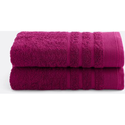 LA REDOUTE INTERIEURS Confezione da 2 asciugamani spugna 600 g/m2, Zavara LA REDOUTE INTERIEURS Confezione da 2 asciugamani spugna 600 g/m2, Zavara