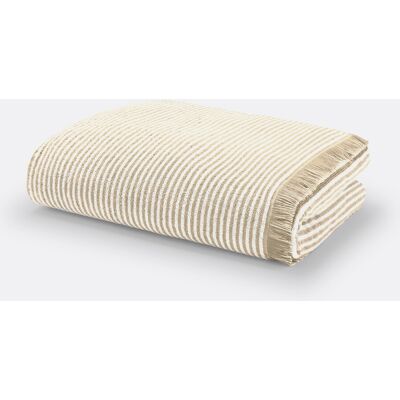 LA REDOUTE INTERIEURS Asciugamano a righe beige - Asciugamano LA REDOUTE INTERIEURS Asciugamano a righe beige - Asciugamano