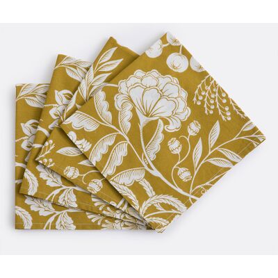 LA REDOUTE INTERIEURS Set di 4 tovaglioli in cotone lavato, stampa a fiori, LINDA LA REDOUTE INTERIEURS Set di 4 tovaglioli in cotone lavato, stampa a fiori, LINDA