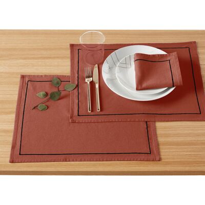 LA REDOUTE INTERIEURS Confezione da 4 tovagliette lino/cotone lavato Métis Bourdon LA REDOUTE INTERIEURS Confezione da 4 tovagliette lino/cotone lavato Métis Bourdon