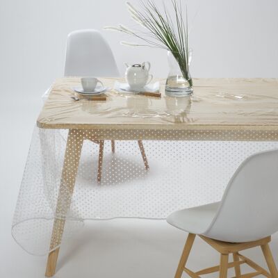 SO'HOME Tovaglia PVC trasparente fantasia a pois SO'HOME Tovaglia PVC trasparente fantasia a pois