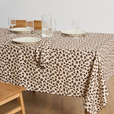 LA REDOUTE INTERIEURS Tovaglia stampa leopardata, in cotone, Leopold LA REDOUTE INTERIEURS Tovaglia stampa leopardata, in cotone, Leopold