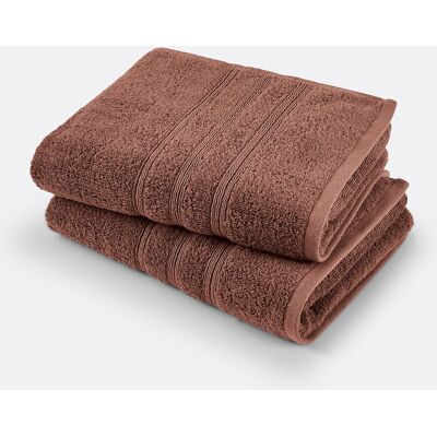 la redoute interieurs Ismo Marrone Cotone Organico Asciugamano - Asciugamano la redoute interieurs Ismo Marrone Cotone Organico Asciugamano - Asciugamano