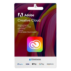 Adobe Creative Cloud - Licenza 1 3 mesi - Illustrator, Photoshop, Acrobat pro, Premiere Pro, After Effects, Indesign