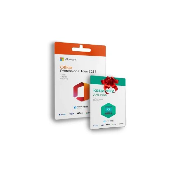 microsoft office professional plus 2021 + kaspersky antivirus