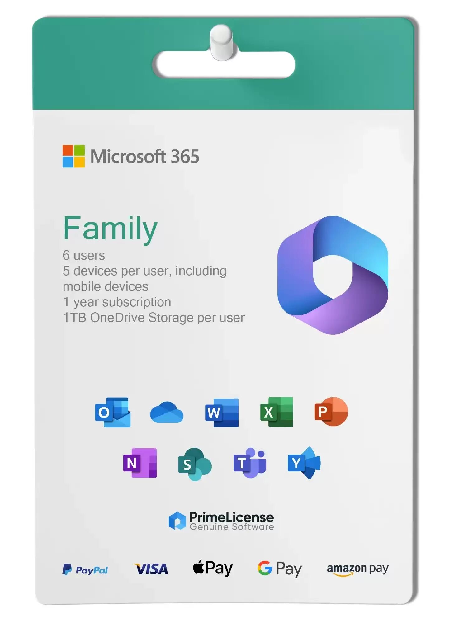 Microsoft Office 365 Family - 6 12 months