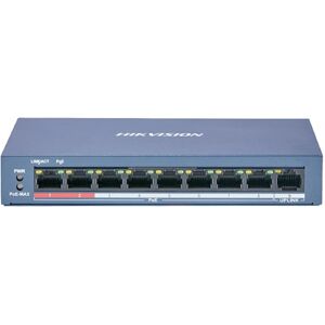 HIKVISION Switch DS-3E0109P-E/M. Value Series 9 porte unmanaged 8 Mbps PoE 60W + 1 uplink Mbps