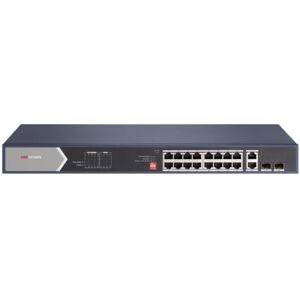 HIKVISION Switch DS-3E0520HP-E.Pro Series 20 porte unmanaged 16Gbps PoE 220W+2 uplink Gbps+2 SFP Gbp