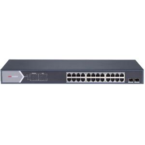 HIKVISION Switch DS-3E1526P-SI.Smart Managed Series 24 porte managed 16Mbps PoE 370W + 2Uplink Fibra