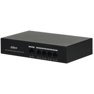 DAHUA PFS3005-4ET-36.Switch unmanaged POE 4 porte 10/100Mbps+1Mbps Uplink