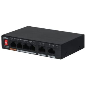 DAHUA PFS3006-4ET-60.Switch unmanaged POE 4 porte 10/100Mbps+2Mbps Uplink