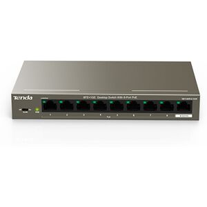 TENDA Desktop Switch 9 Porte con 8 Porte PoE 102W più porta Gbit. TEF1109P-102