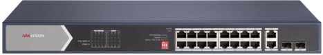 HIKVISION Switch DS-3E0520HP-E.Pro Series 20 porte unmanaged 16Gbps PoE 220W+2 uplink Gbps+2 SFP Gbp