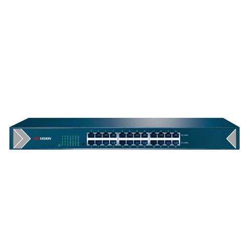 HIKVISION Switch DS-3E0524-E. Pro Series Switch metallico 24 Gbps porte Unmanaged Mbps