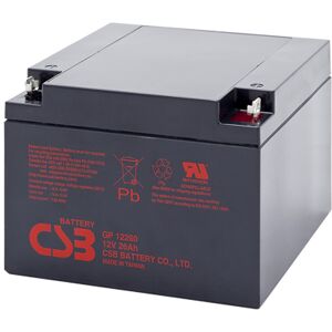 CSB GP12260 Batteria ermetica al piombo 12V 26Ah faston 5mm