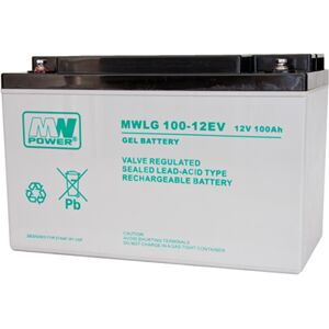 MW POWER Battery MWPower. Batteria al Gel 12V/100 Ah Gel-PVC durata 10-12 anni