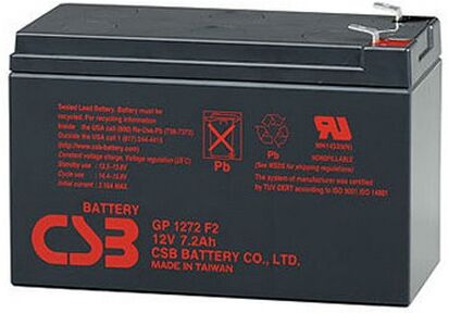 CSB GP1272F1 Batteria ermetica al piombo per antifurto 12V 7,2Ah faston 4,8mm