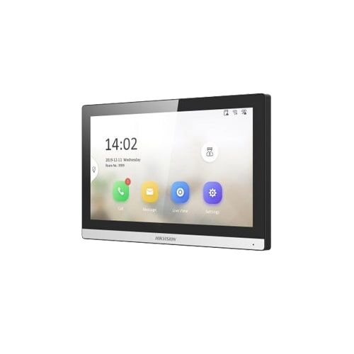 HIKVISION DS-KH6350-WTE1.Monitor Display 7"Touch PoE Nero wi-fi Ris.1024x600 App Hik-Connect
