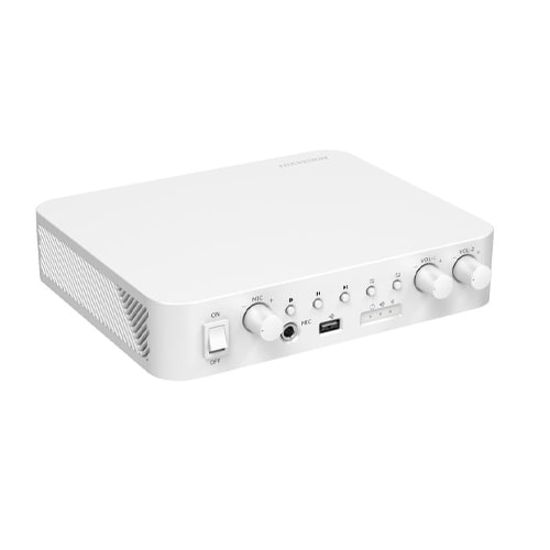 HIKVISION Audio DS-QAE0A60G1-VB.Amplificatore analogico uscita 100V, 60W,sorgente Bluetooth,USB,MIC.