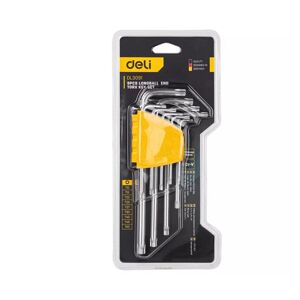 DELI Tools EDL3091. Set di chiavi esagonali Trox 9pezzi misura da T10 a T50