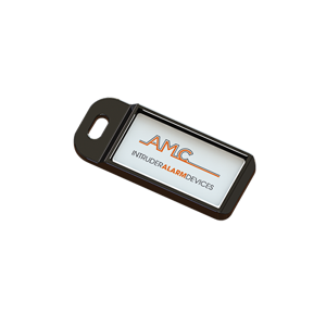 AMC Portachiave in ABS nero, IP68, con tag RFID per attivazione e disattivazione impianto KX-KEY