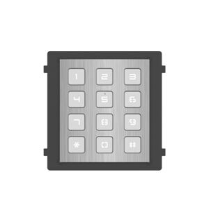 HIKVISION DS-KD-KP/S.VideoIntercom Modulo tastiera Acciaio per chiamata postazione e sblocco