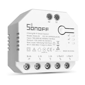 ITEAD SONOFF DUALR3. Smart switch a doppio relè con misurazione della potenza