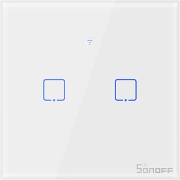 ITEAD SONOFF T1EU2C-TX. Interruttore a parete touch Wifi con rf 433 Mhz serie T1TX EU