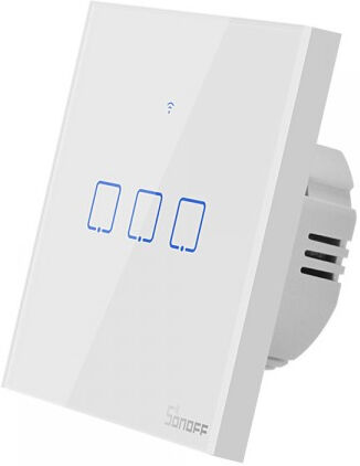 ITEAD SONOFF T1EU3C-TX. Interruttore a parete touch Wifi con rf 433 Mhz serie T1TX EU