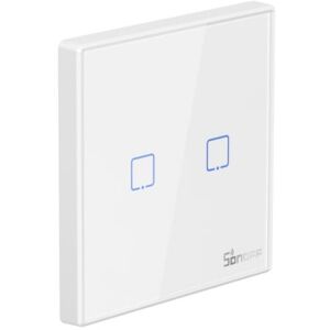 ITEAD SONOFF T2EU2C-RF. Interruttore a parete 2 comandi senza fili 433 Mhz ITEAD SONOFF T2EU2C-RF. Interruttore a parete 2 comandi senza fili 433 Mhz