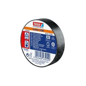 TESA 53988 Nastro isolante professionale in PVC per applicazione elettriche Nero 33mt x 19 mm