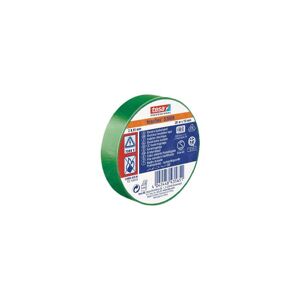 TESA 53988 Nastro isolante professionale in PVC per applicazione elettriche Verde 33mt x 19 mm