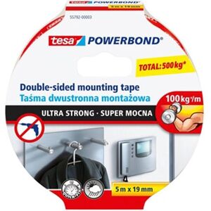 TESA 55792 Nastro bioadesivo Ultra strong Bianco 5mt x 19 mm