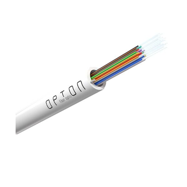 opton fibra ottica 16 fibre g.657.a2 pienamente dielettrica per posatura interna 500mt