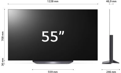 Oled 55b36la - 55b3 55" Serie B3 Tv 4k Ultra Hd 4 Hdmi Smart Tv - 2 Anni Garanzia Lg Italia