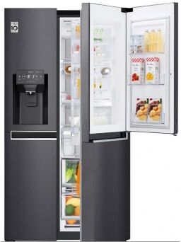 LG Frigorifero Nuovo Sigillato Gsj961mccz Side-By-Side Libera Installazione 625 L E Nero