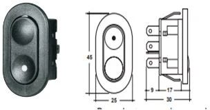 Alzacrtistallo Pulsantiera Auto Universale Anteriore Lato Dx E Sx 6 Pin