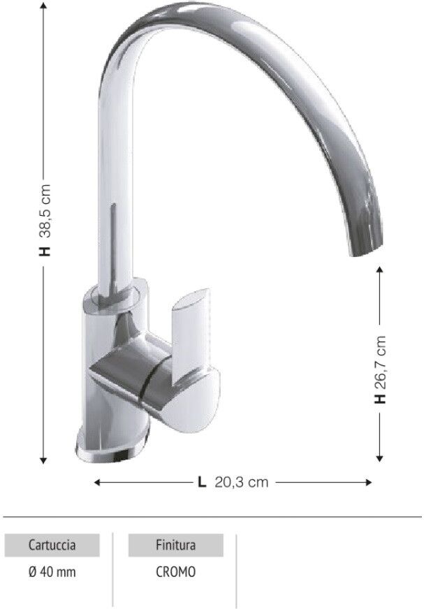 Toscohome Miscelatore Lubecca