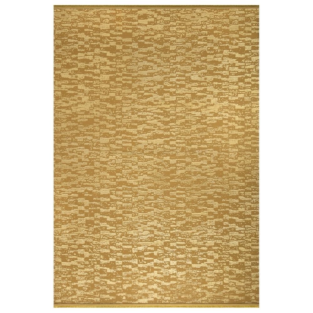 Toscohome Tappeto antiscivolo 160x230 cm superficie lucida colore oro - Angel