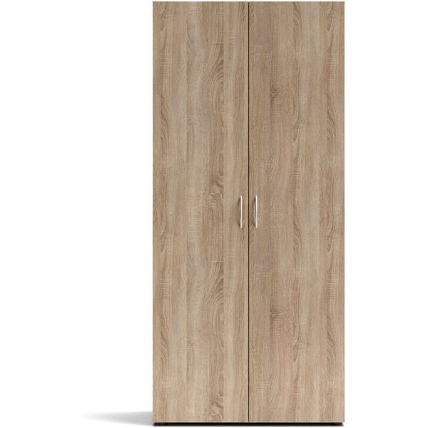 toscohome armadio in legno con due ante 80x177h cm colore rovere sonoma - seba