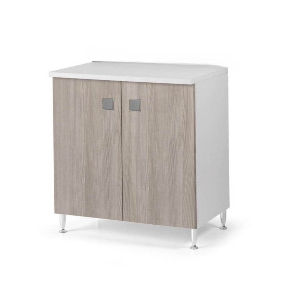 Toscohome Base cucina con 2 ante colore olmo 80x50x87H cm