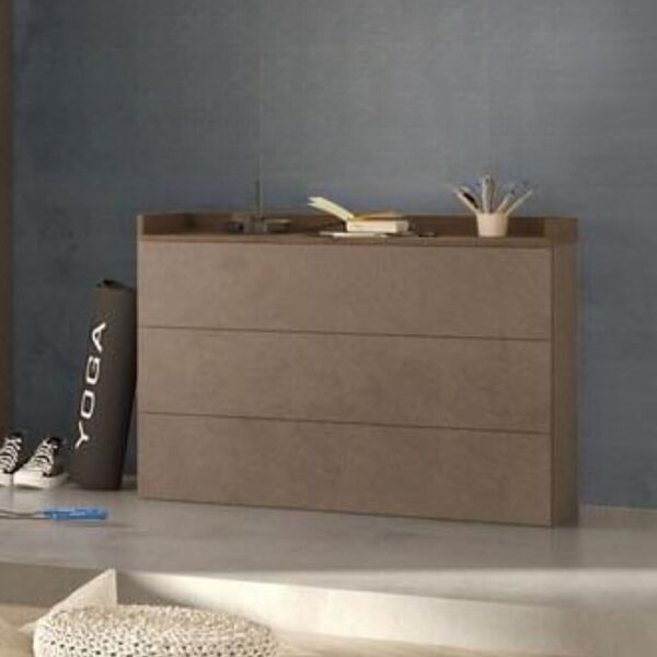 toscohome comÃ² 113x85h cm con 3 cassetti colore bronzo mercure - quinn