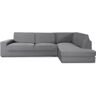 Toscohome Copridivano angolare 350-500 cm destro colore grigio - Jaz