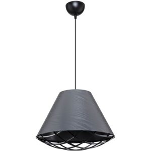 Toscohome Lampada da soffitto moderna con paralume in tessuto antracite - Ayda ASZ1560