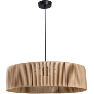 Toscohome Lampada da soffitto stile rustico in carta effetto bamboo caffÃ¨ - Roya ASZ1747