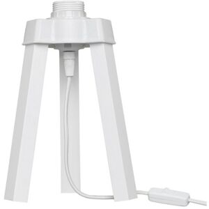 Toscohome Lampada da tavolo treppiede legno color bianco - Piko MDL4768