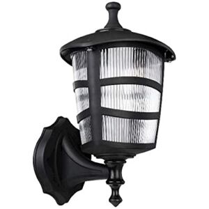 Toscohome Lampada a parete abs nera triangolare MDL3114