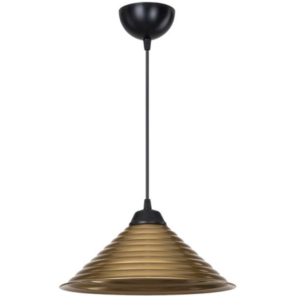 toscohome lampada da soffitto con paralume in metallo bronzo - sava asz1619